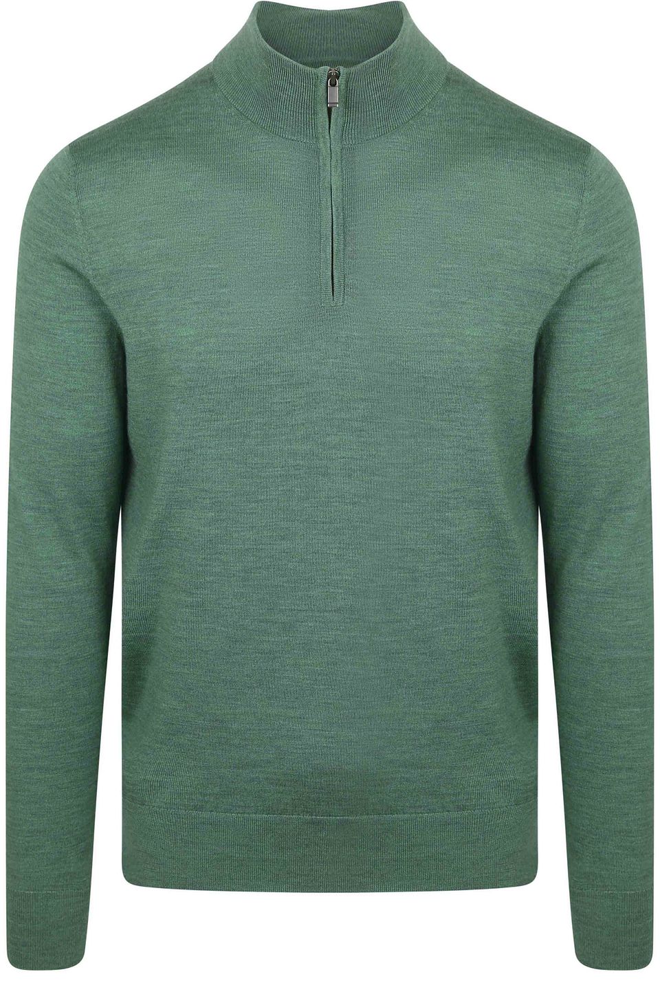 Merino Half Zip Tröja Mellangrön