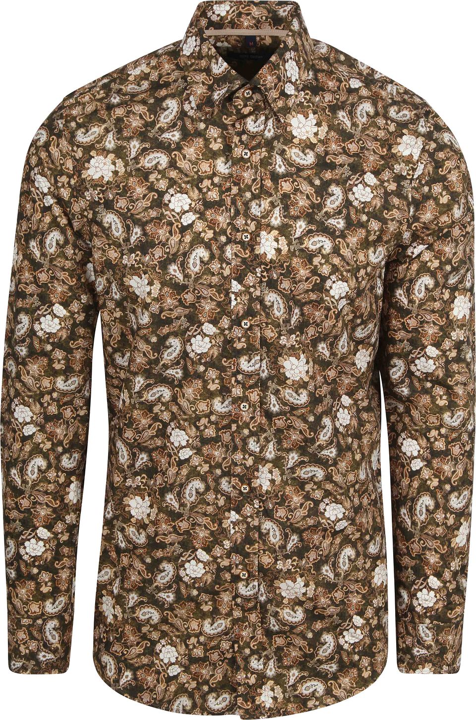 Skjorta Paisley Grön Beige Storlek