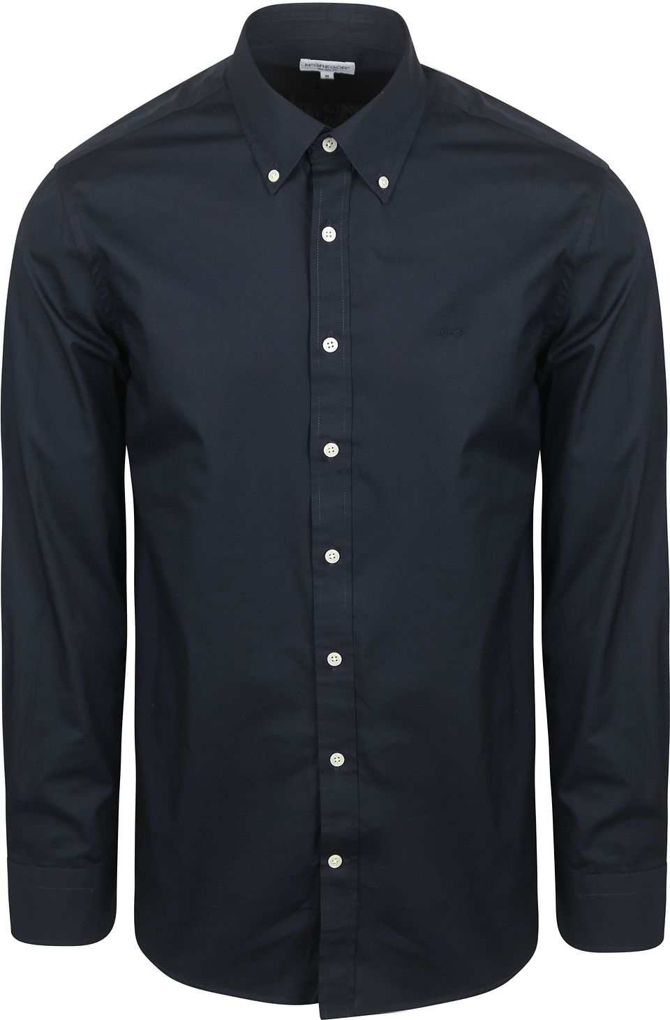 Skjorta Poplin Navy Blå Mörkblå Storlek