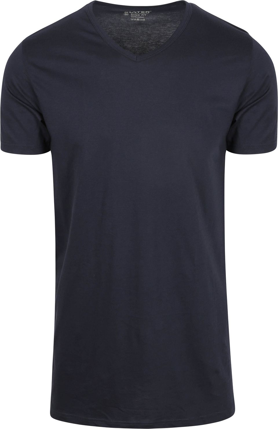 2-pack T-shirt Basic Extra Lång V-hals Marinblå Blå Mörkblå Storlek