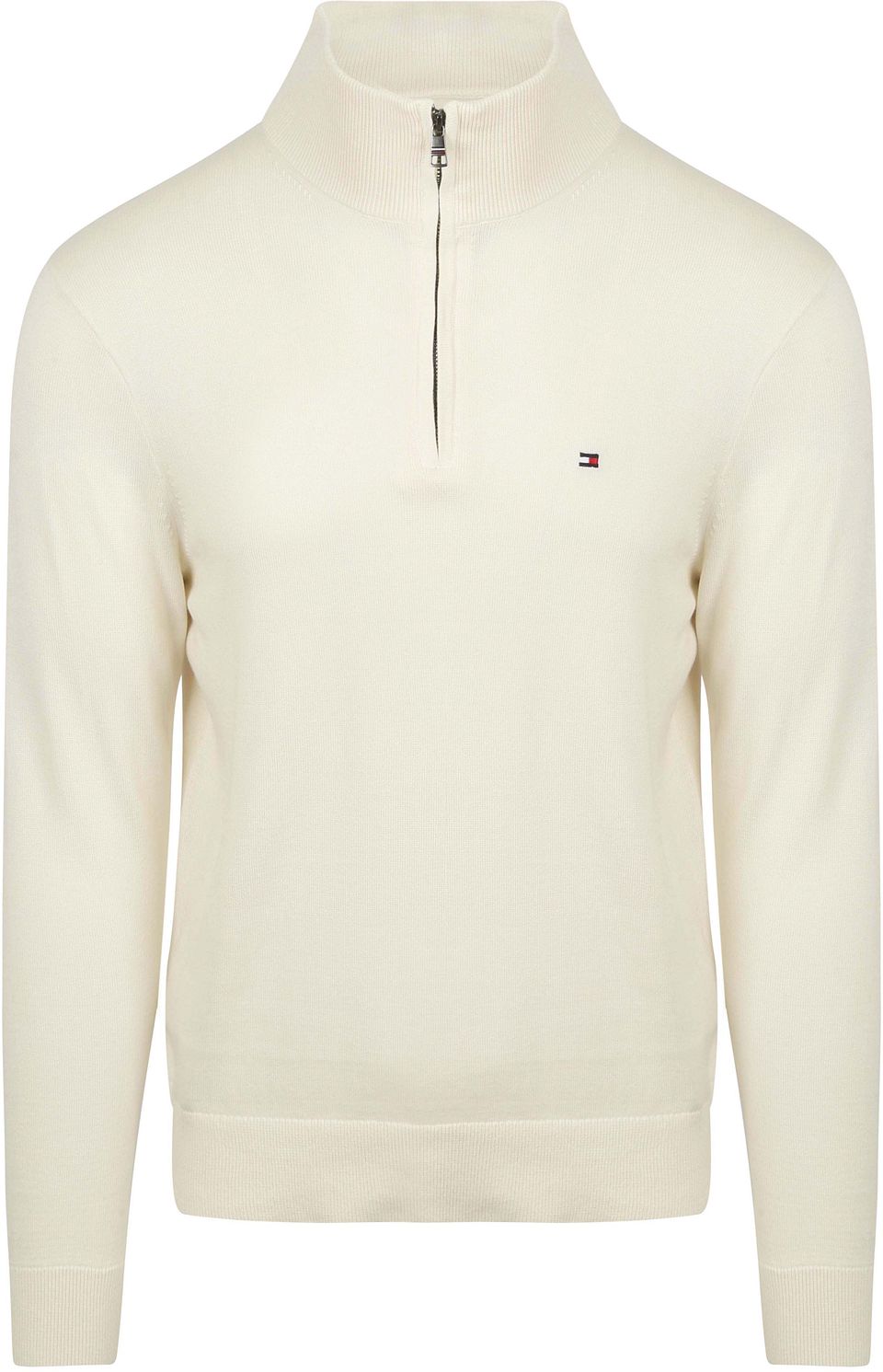 Half Zip Tröja Essential Off White Off-White Vit Storlek