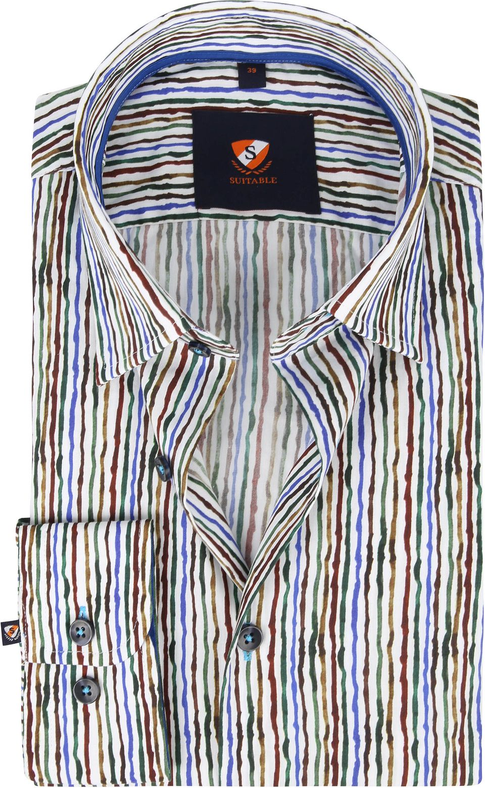 Skjorta Inked Stripes Flerfärgad Mångfärgad Storlek