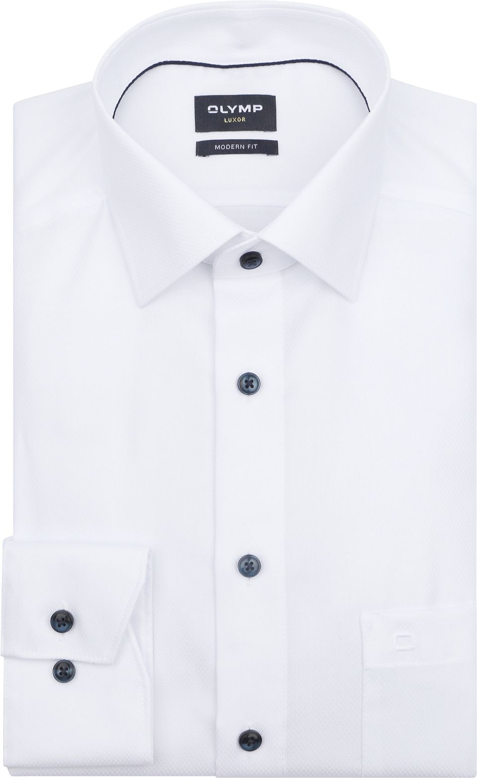 Luxor Skjorta Diamond Twill Vit Storlek