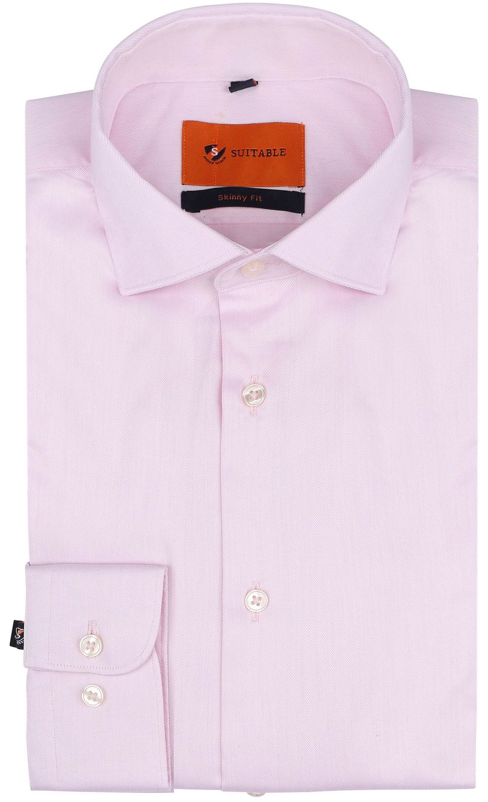 Skjorta Skinny Passform Rosa Storlek