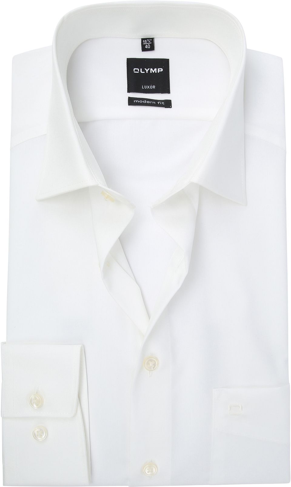 Luxor Skjorta Modern Fit Off-White Storlek
