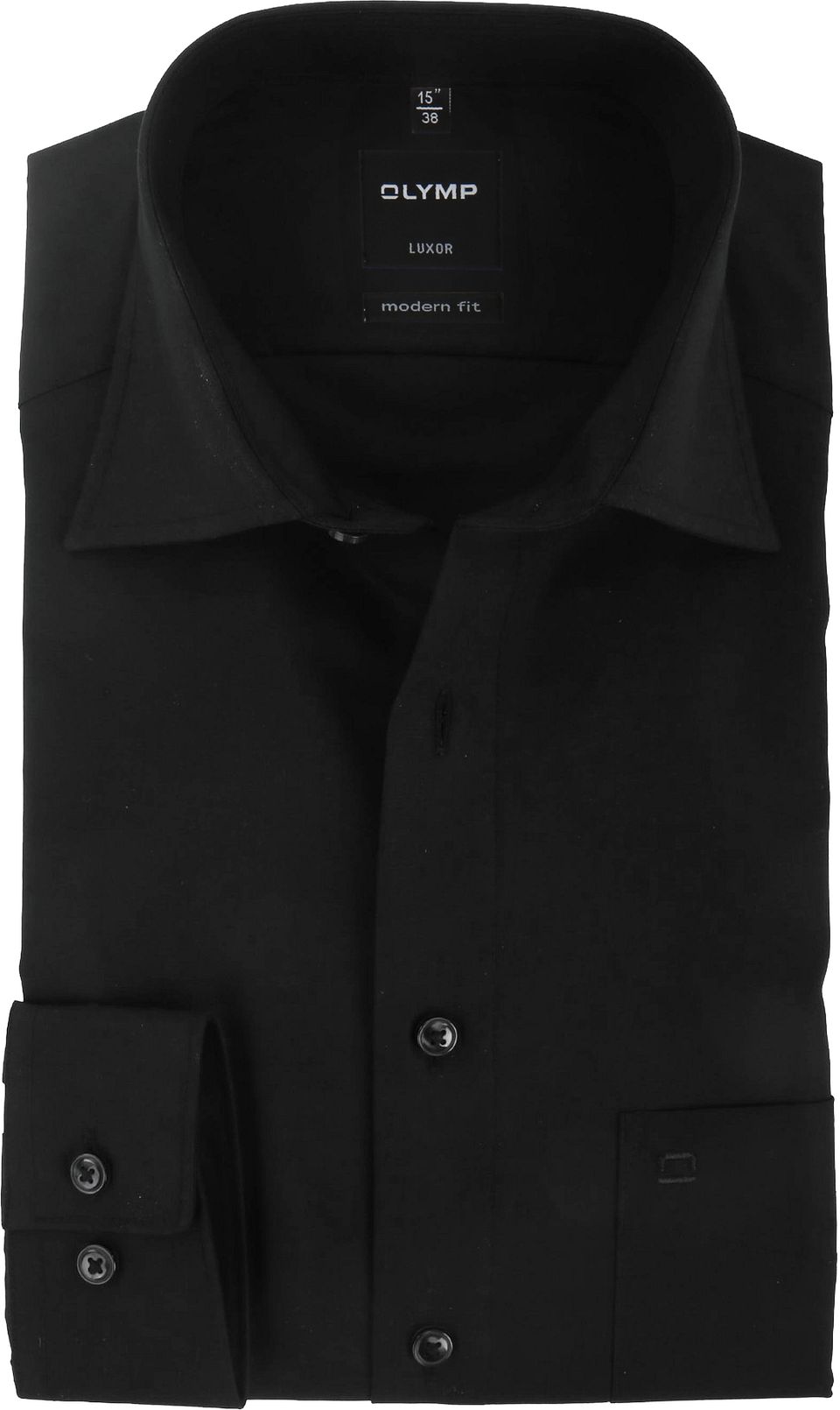Luxor Skjorta Modern Fit Svart Storlek