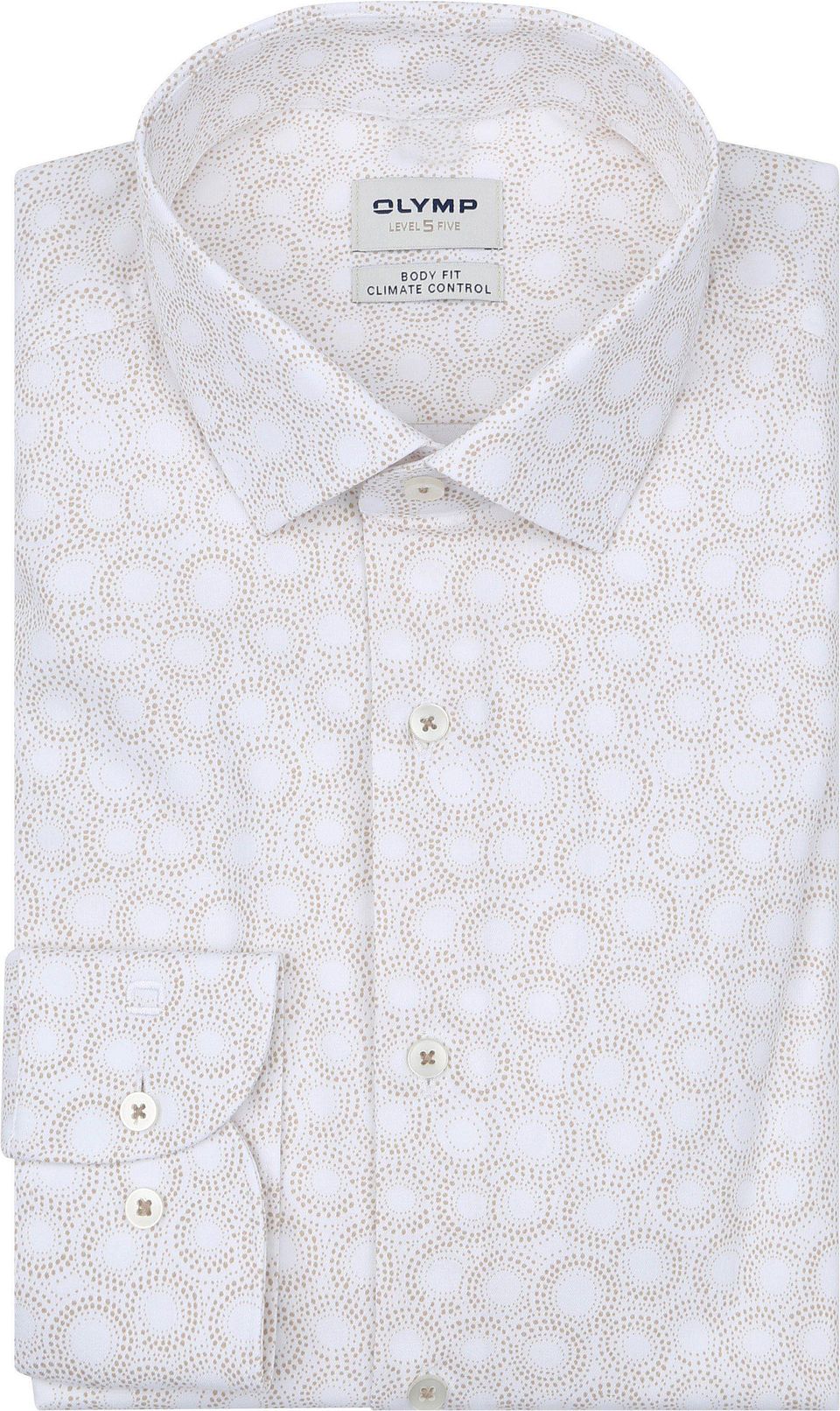 Level Five skjorta Beige Off-White Storlek