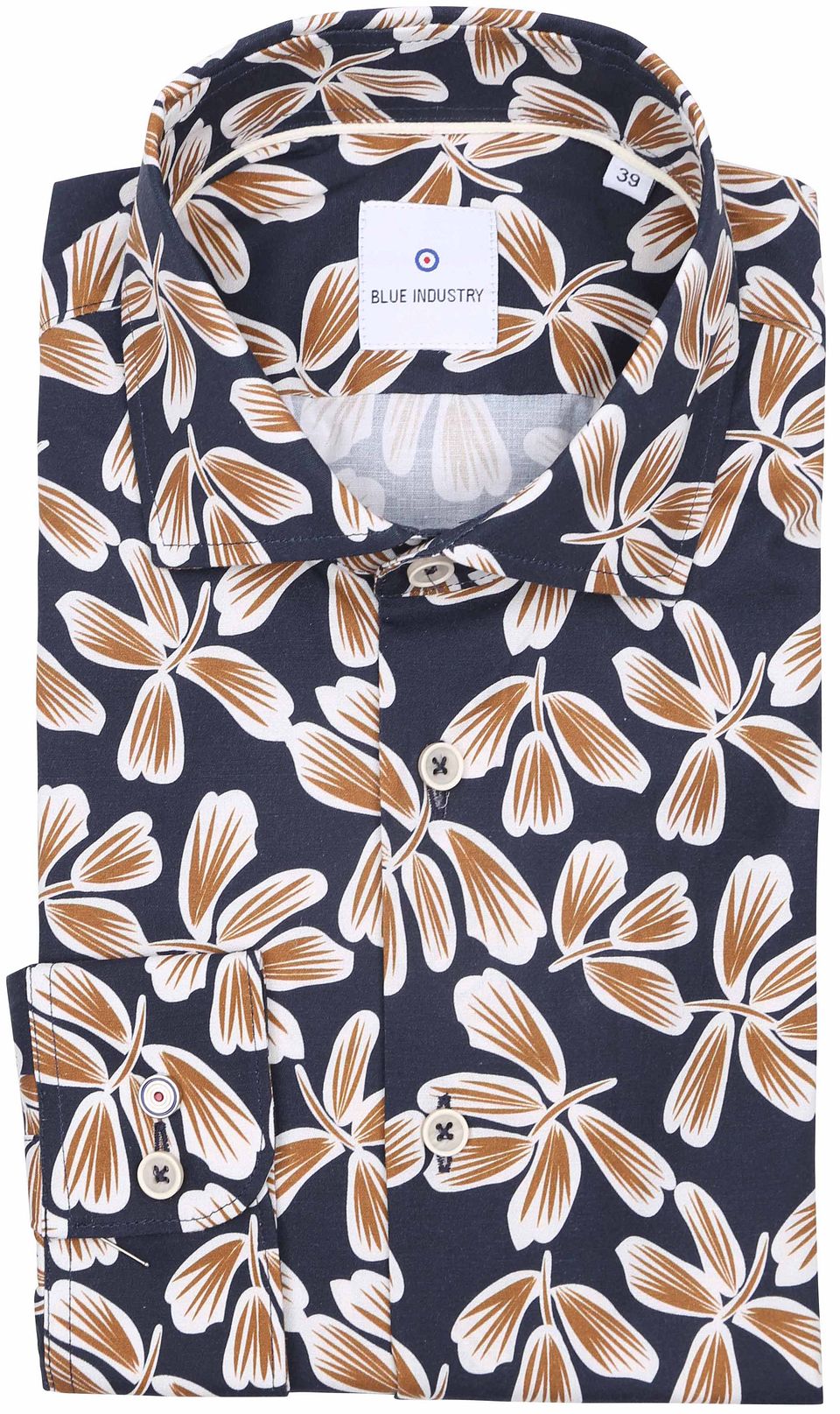 Skjorta Tryck Blå Mörkblå Storlek