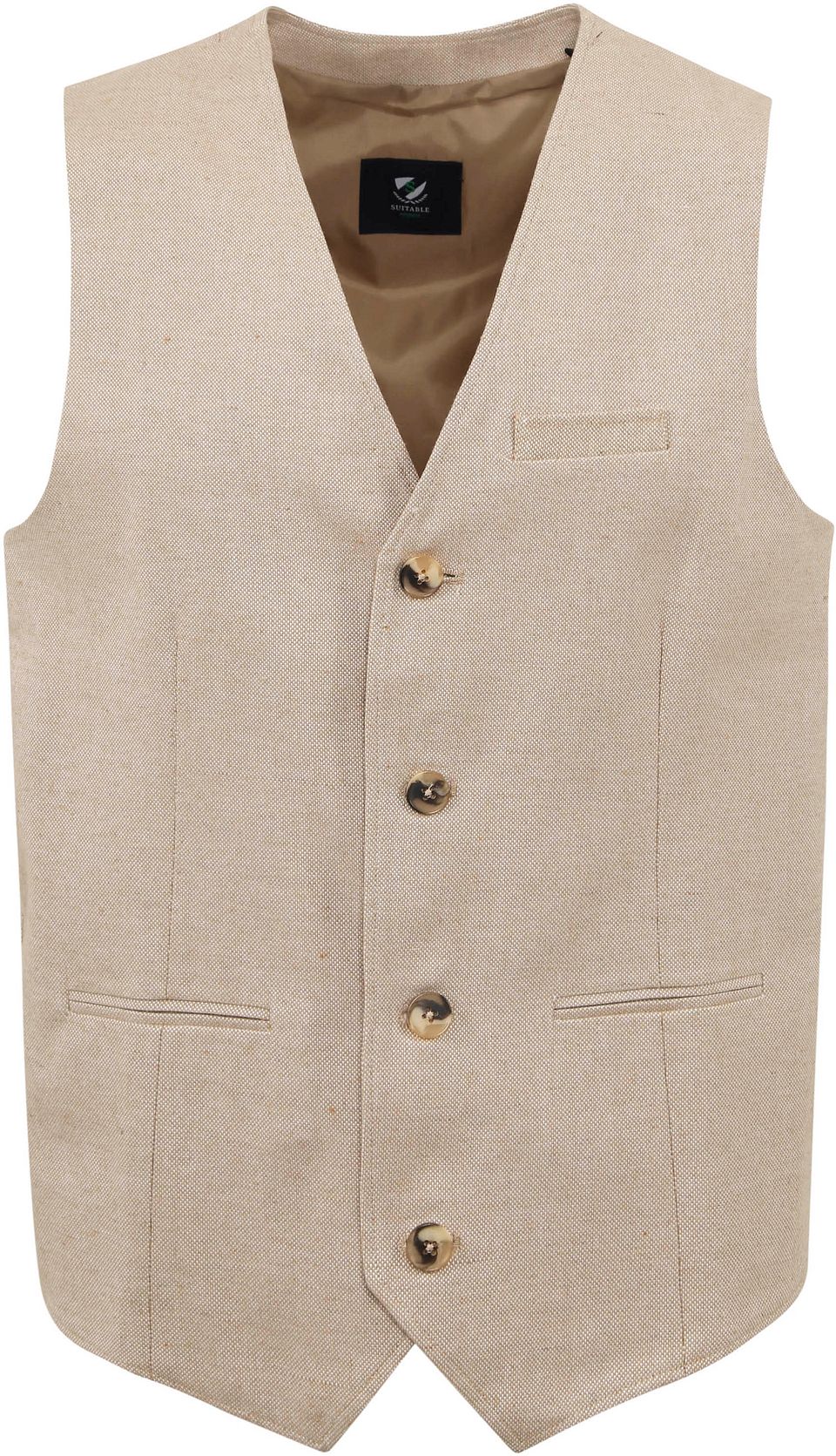 Väst Loop Beige Storlek