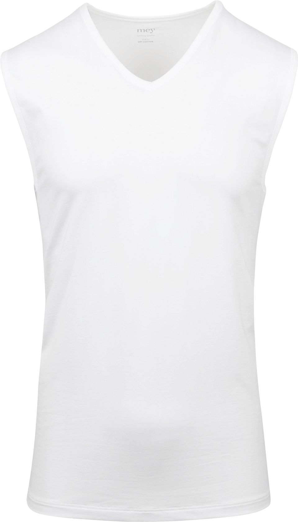 Dry Cotton Muscle Singlet V-ringad Vit Storlek