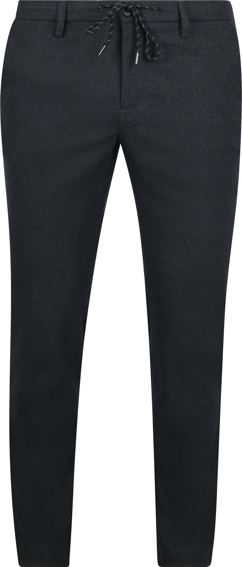 Byxa Jump Flanell Herringbone Navy Blå Mörkblå Storlek W 36 L 32