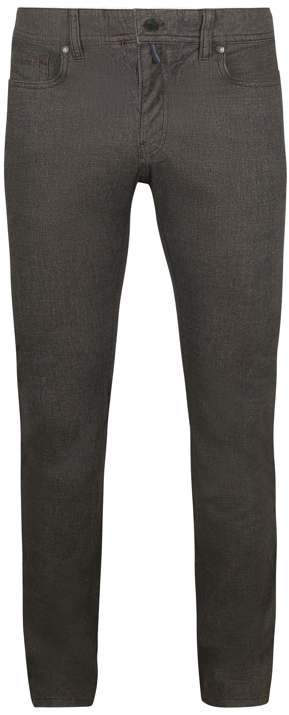 Byxa Lyon Tapered Print Antracit Brun Storlek W 32 L 34