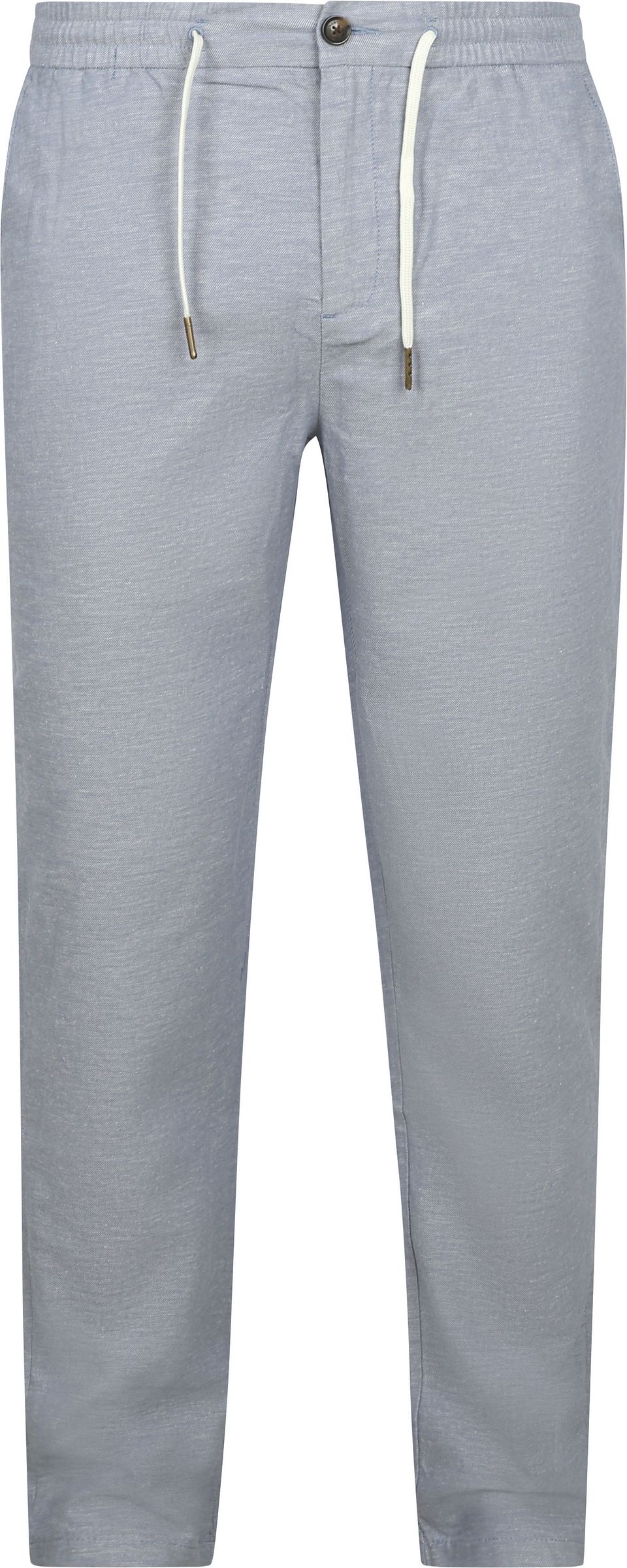 Chino Warren Cotton Linen Blå Ljusblå Storlek W 36 L 34