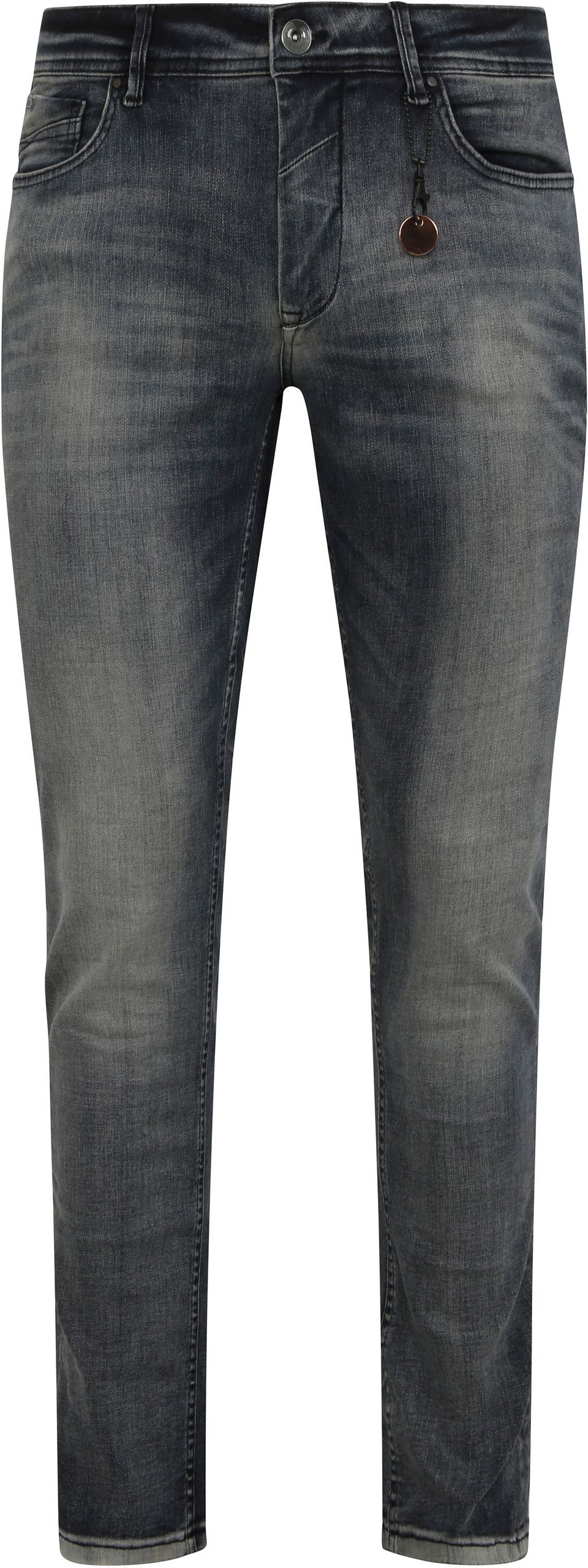 Jeans 711 Denim Antracit Grå Storlek