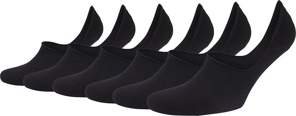 Sneakersockor 6-pack Svart Storlek