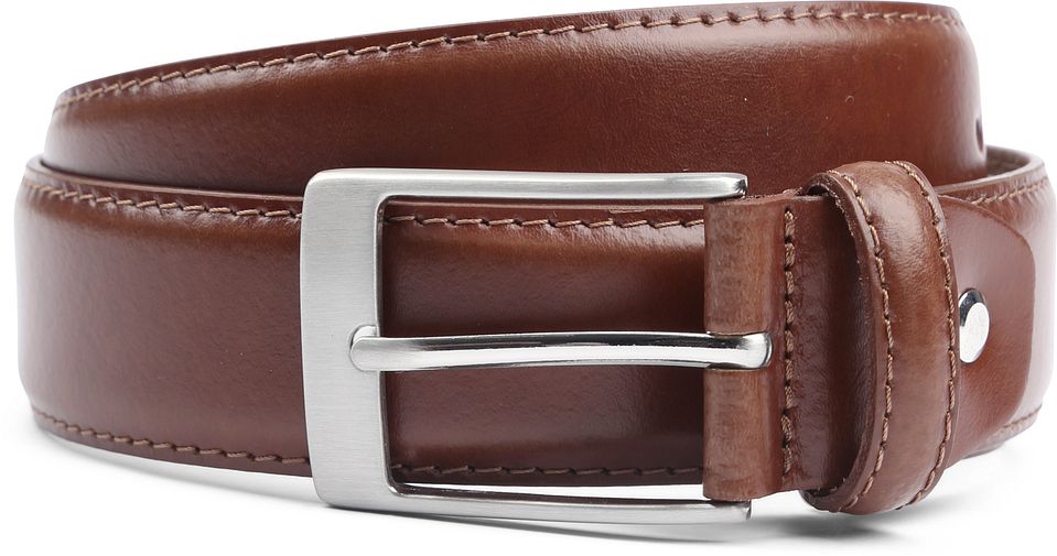 Läderbälte Cognac 022