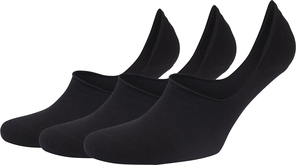 Sneakersockor 3-pack Svart Storlek