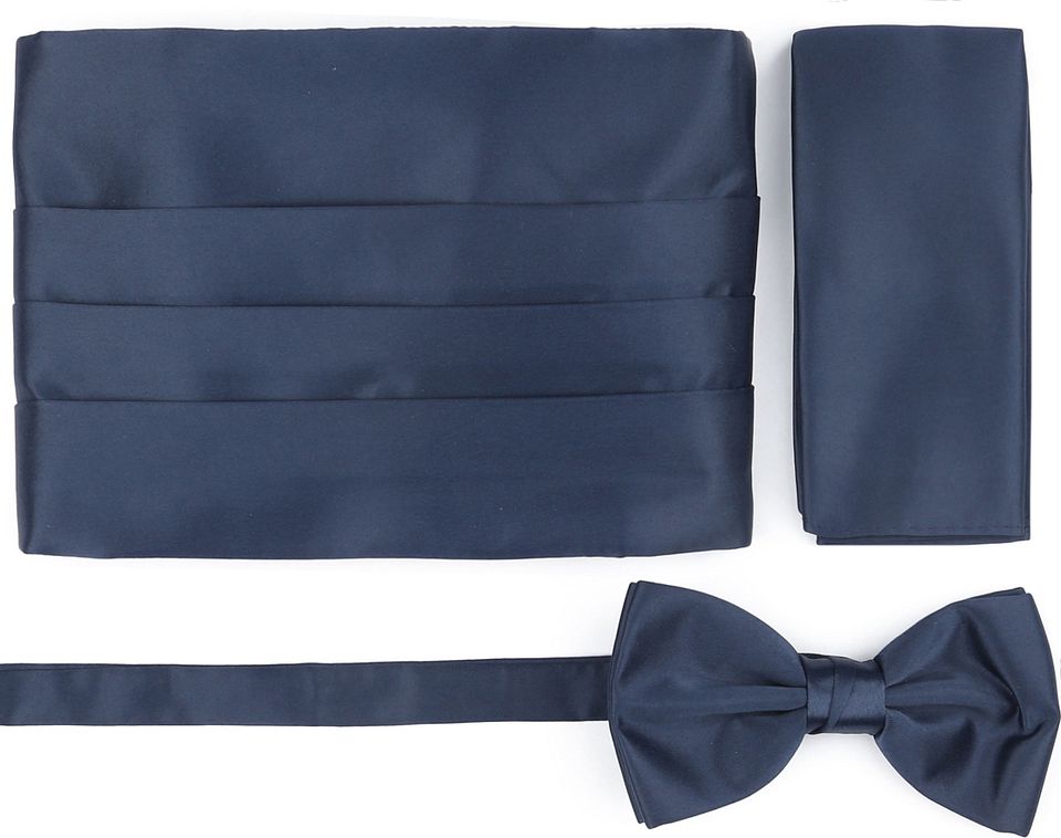 Cummerbund Fluga Bröstnäsduk Set