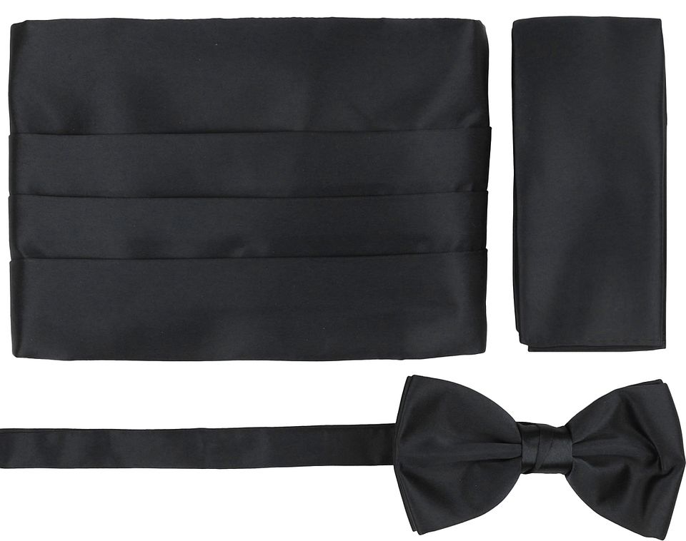 Cummerbund Fluga Näsduk Set