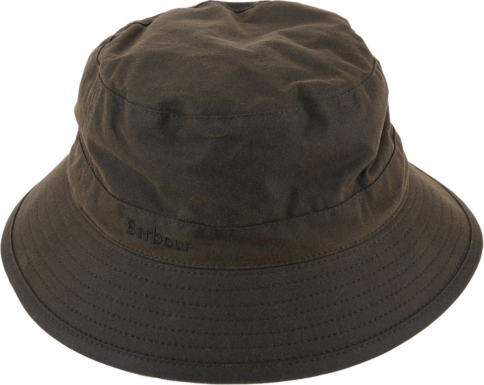 Vaxad Hatt Militärgrön