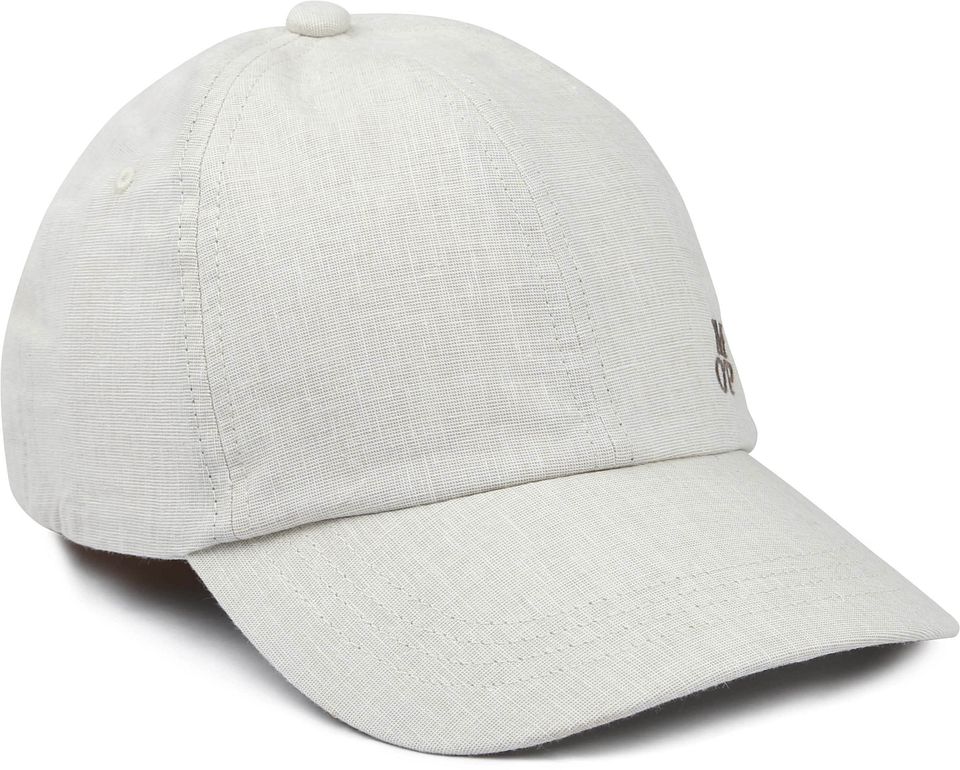 Keps Linneblandning Greige Grå Beige