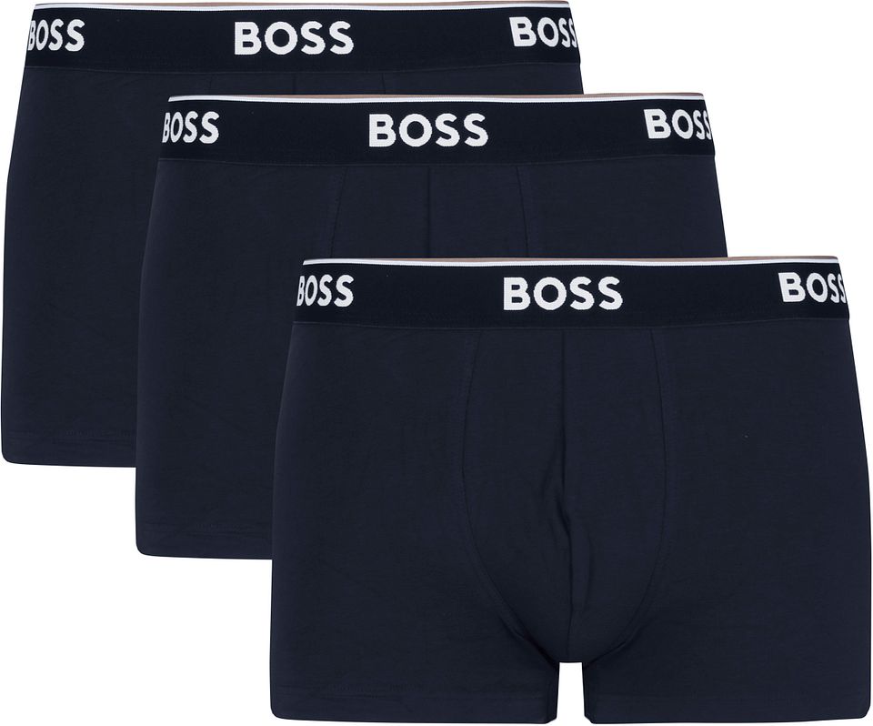 Kort Boxershorts Power 3-pack mörkblå 480 Blå Mörkblå Storlek