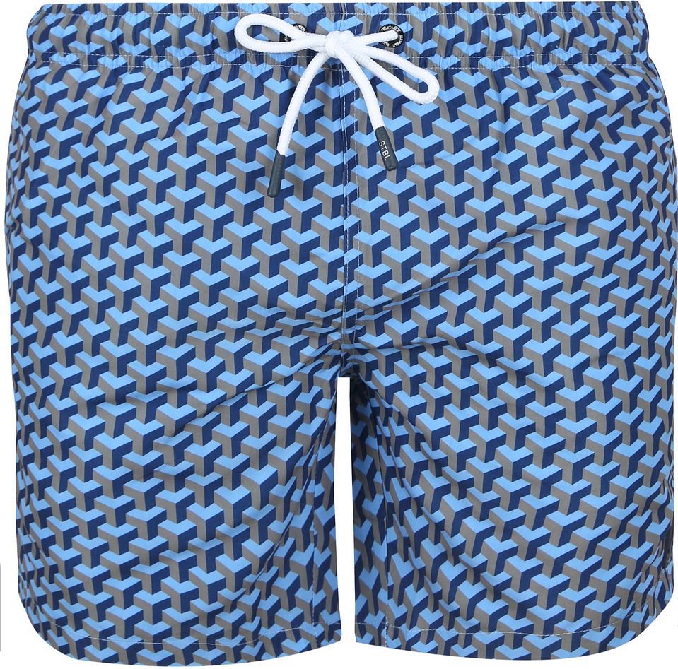 Badbyxor Mönster Navy Mörkblå Blå Storlek
