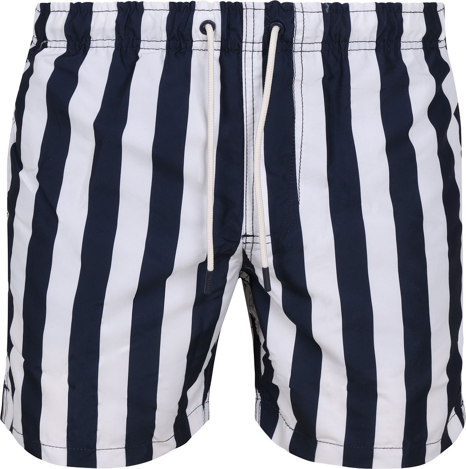Badshorts Broad Navy Stripe Blå Mörkblå Storlek
