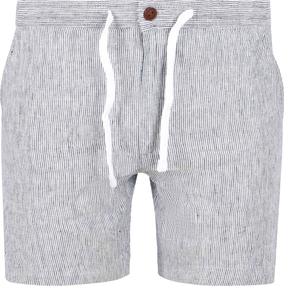 Short Linen Merchant Blue Stripes Blå Storlek