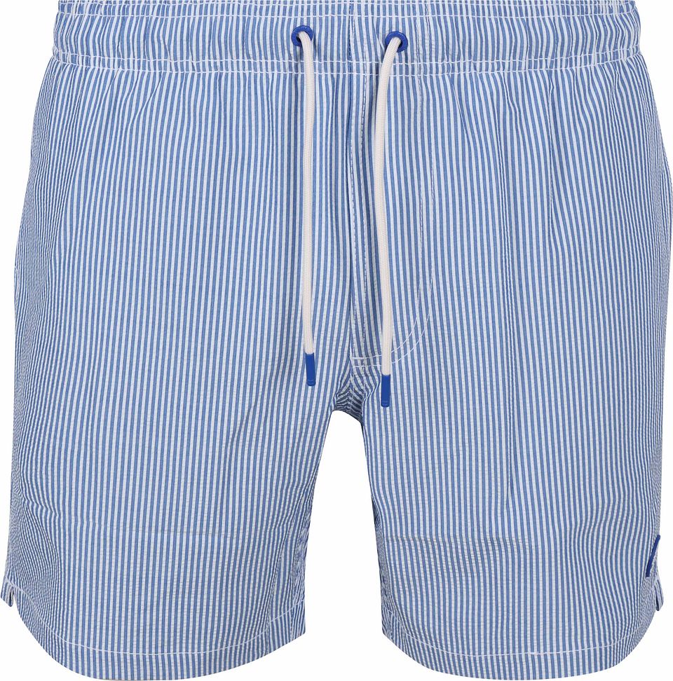 Badshorts Pete Seersucker Blue Stripe Ljusblå Blå Storlek