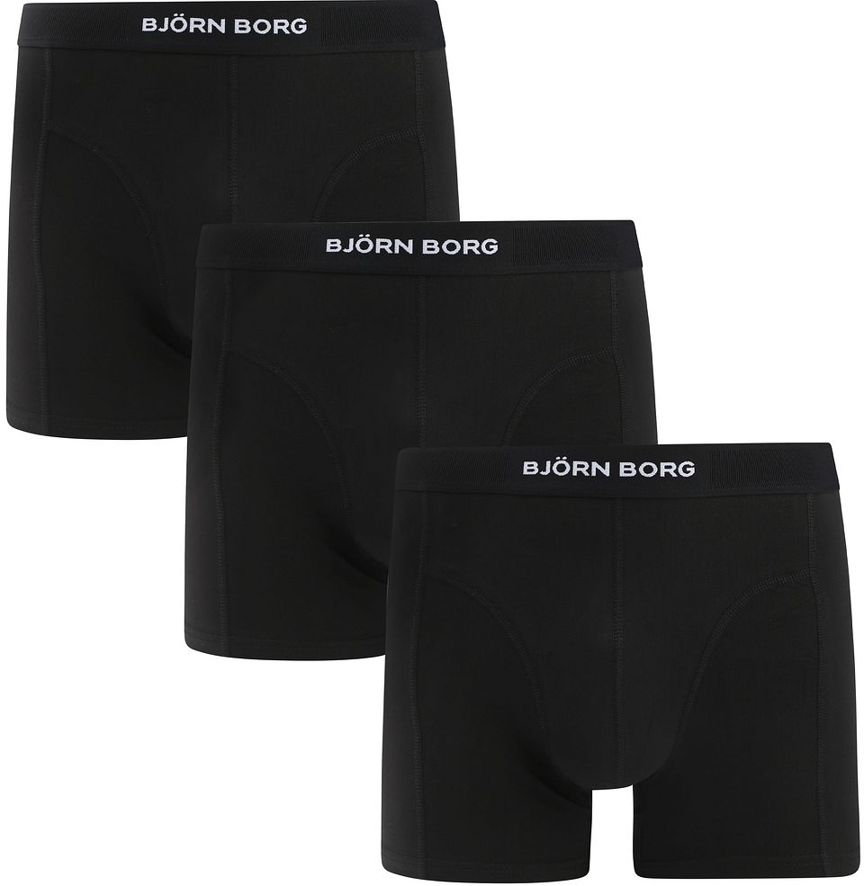 Björn Borg Ekologisk Bomullsboxer 3-pack Svart Storlek