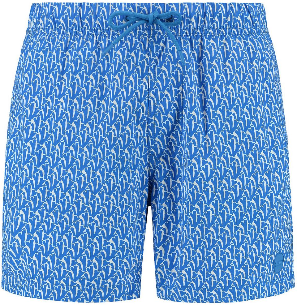 Badshorts Nick Wavy Blå Mörkblå Storlek