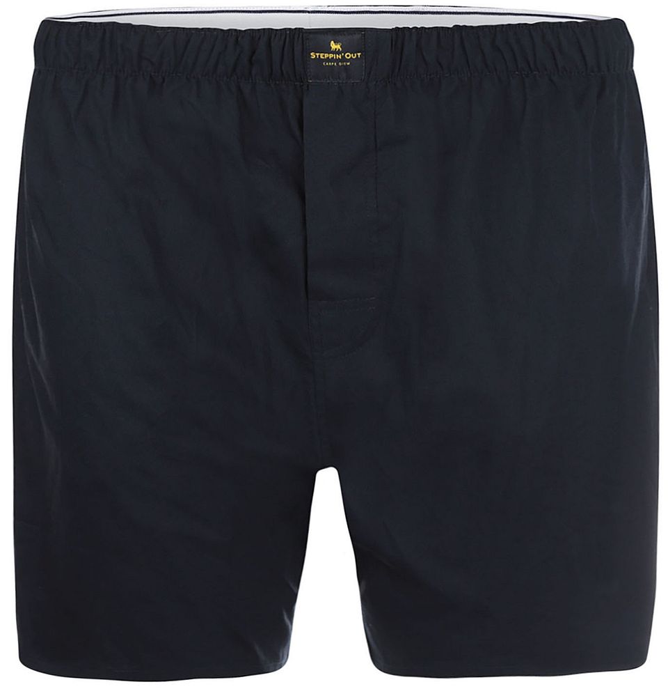 Boxershorts Poplin Mörkblå Storlek