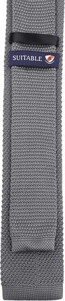 Suitable Cravate Tricotée Gris TK-02