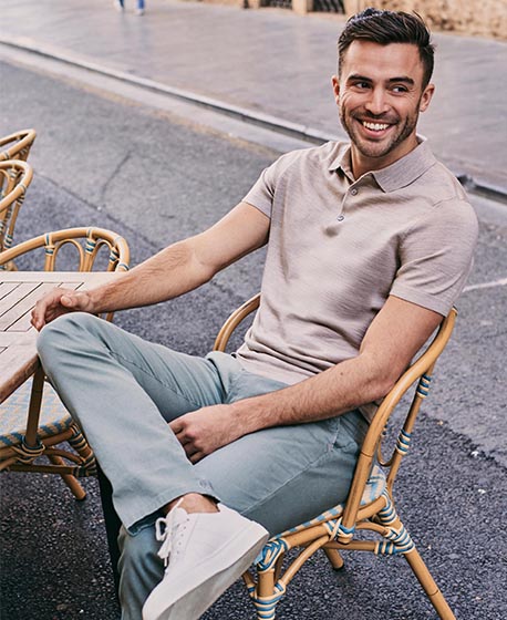 GROENE-OVERHEMD-BRUINE-CHINO