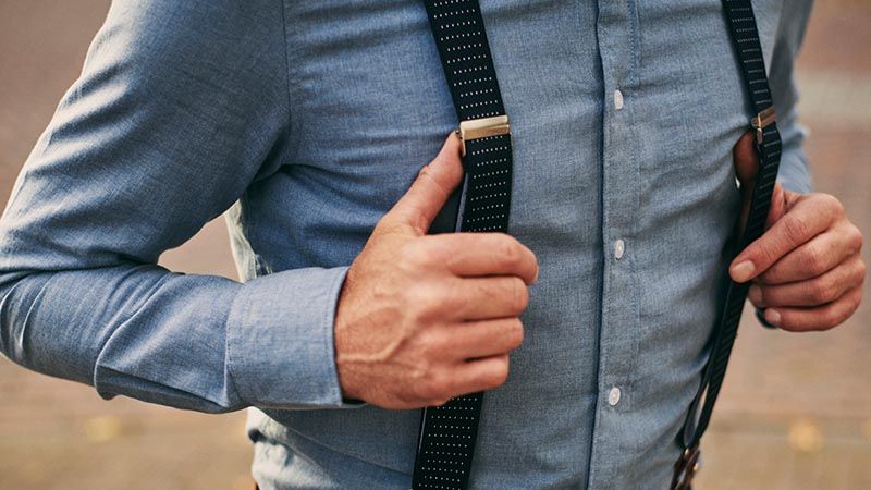 Brown Suspenders - Suitable Men's Clothing