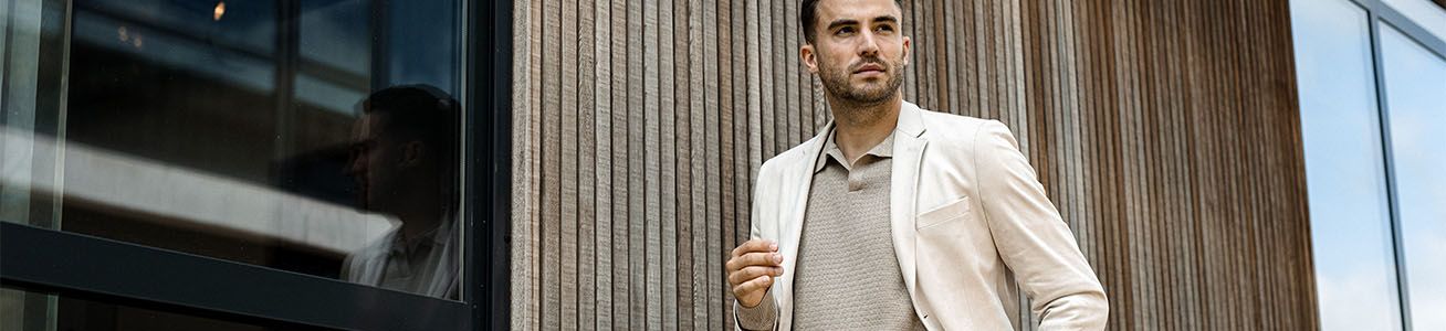 Smart outfits voor heren kopen? Morgen in huis - Suitable