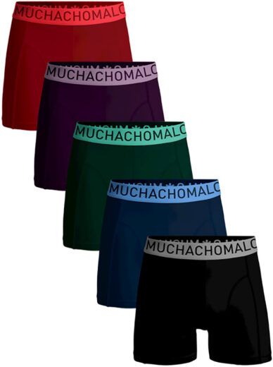 Coloured boxer shorts create unexpected combinations.