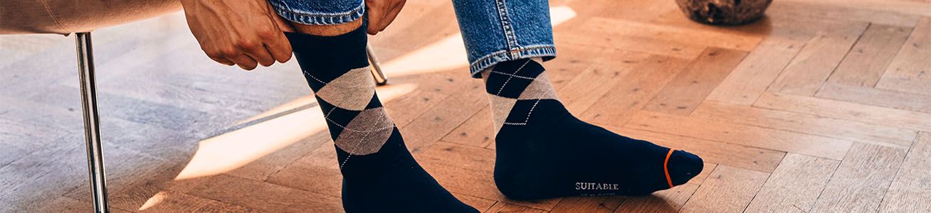Beige men's socks - Suitable Men's Clothing